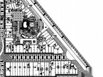 广东深圳某商业区东区外环境景观设计施工图