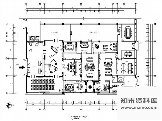 施工图原创现代壁纸展示馆室内装修施工图含效果图