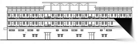 某乡村三层综合楼建筑施工图