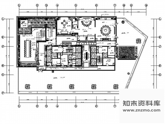 施工图内蒙古某奢华茶楼室内装修施工图含效果和实景