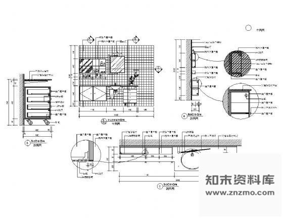 图块/节点卫生间墙面装修详图