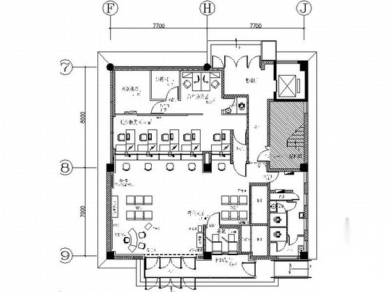 [北京]地方性股份制商业金融机构支行设计施工图（含水电...