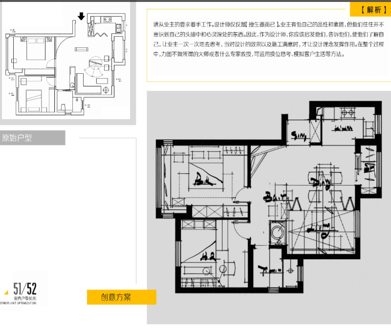 室内平面设计方案53套，平面优化，打开你的设计思维