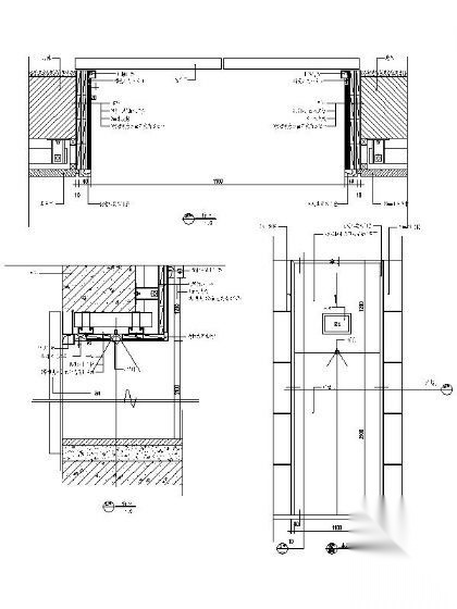 电梯门 详图 通用节点