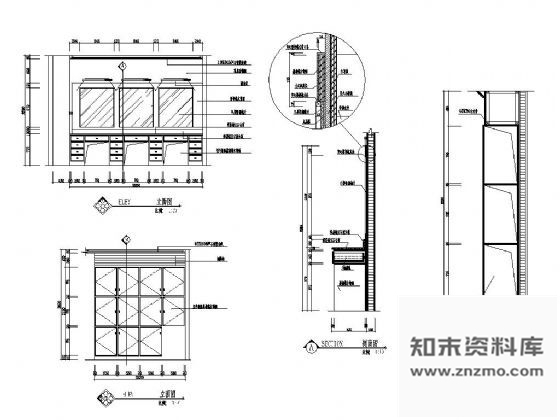 图块/节点舞厅男化妆间详图