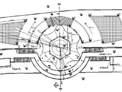 喷泉广场建筑施工详图