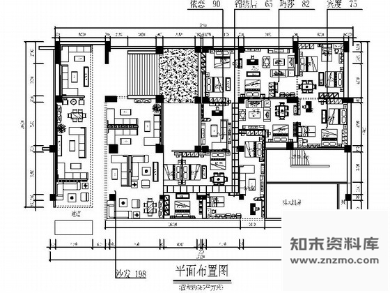 施工图贵州知名品牌家具专卖店室内装修施工图