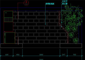 阳台平面图CAD景观图纸