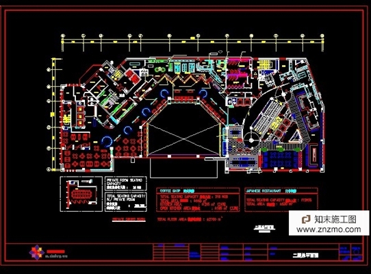 大连的一个五星级酒店竣工图五层CAD图