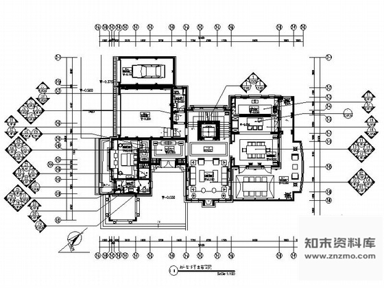 施工图宁波名师新古典双层别墅装修设计施工图含实景