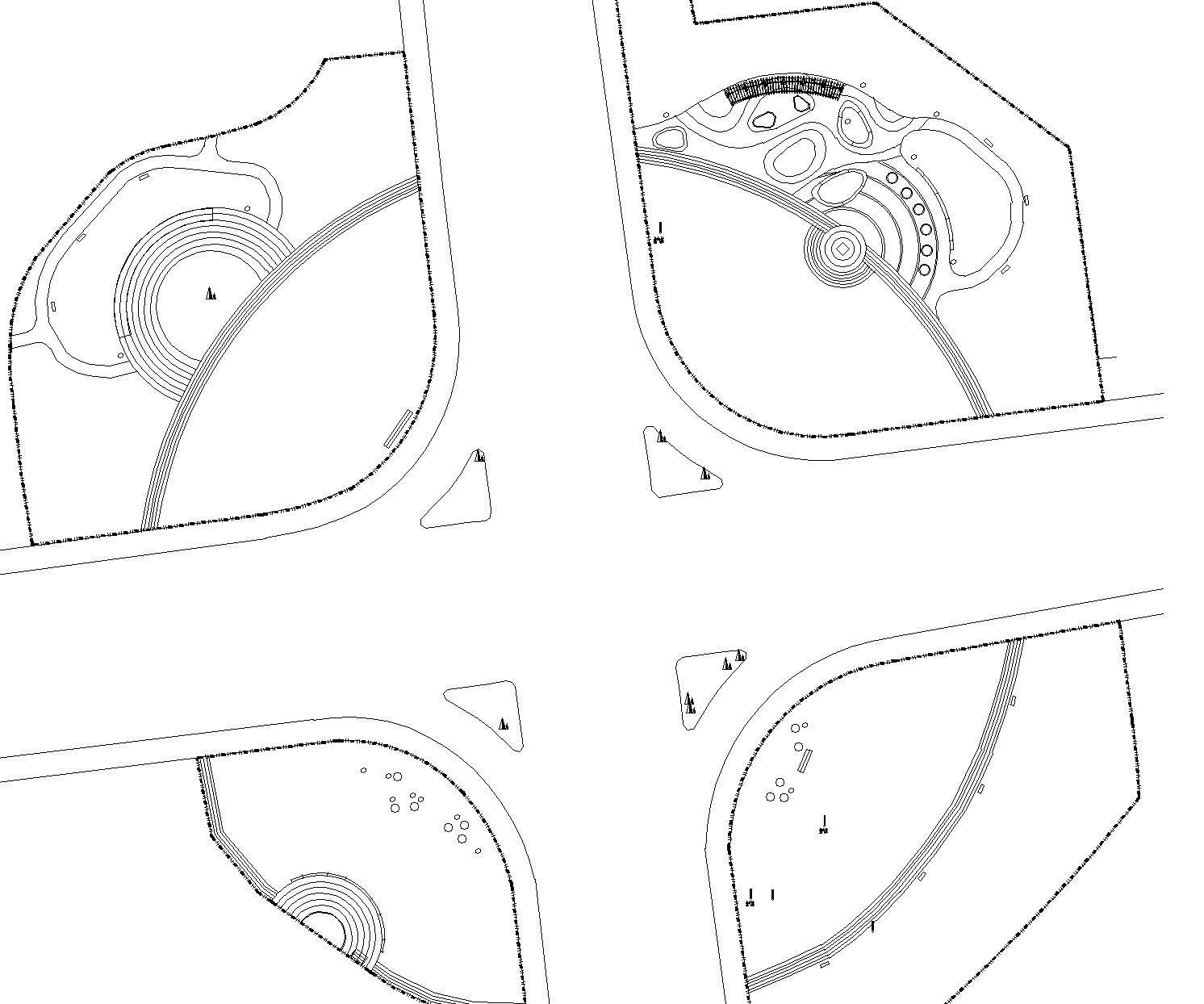 [山东]青岛街头绿地城市公园口袋公园施工图