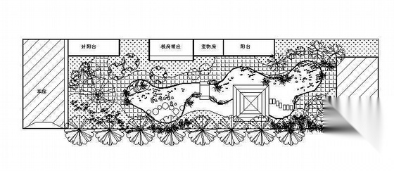 某小庭院绿化设计图