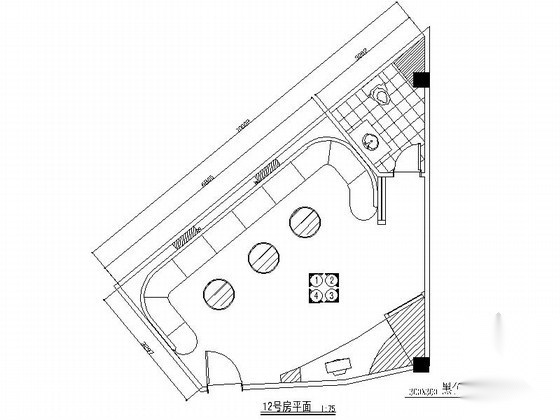 夜总会12号包厢室内装修图