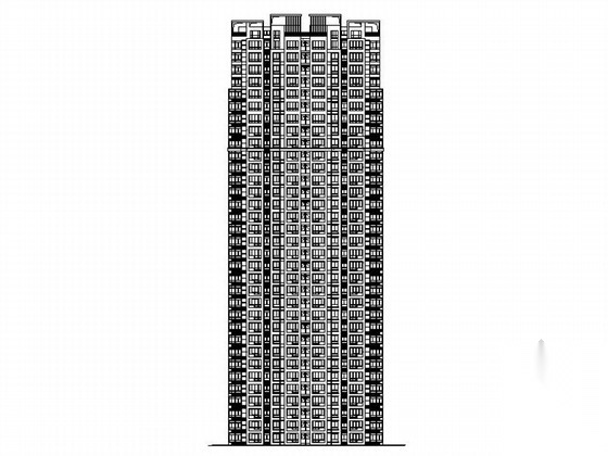 [安徽]现代风格98米高层安置区建筑施工图（共16栋建筑...