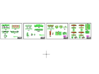 五套cad常用水闸节点施工图纸 建筑通用节点