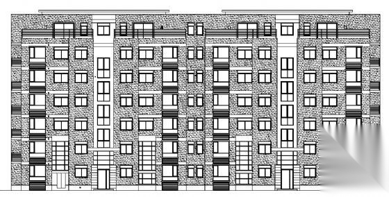 某七层住宅楼建筑方案图