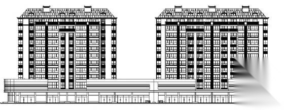 某十一层高层商住楼建筑施工图