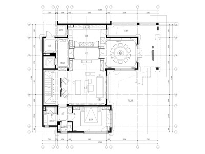 [北京]旭辉瀛海624㎡别墅样板间装修施工图