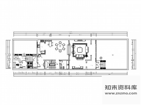 图块/节点某奢华三层别墅平面图