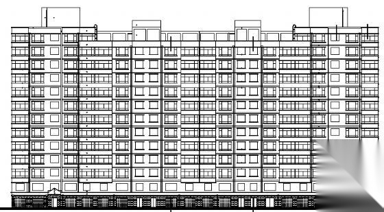 某十三层住宅楼建筑方案图