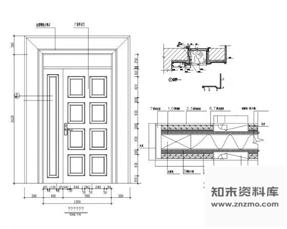 欧式门详图1 通用节点