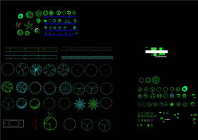 园林图块CAD景观图纸