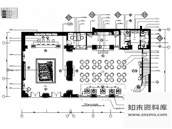 施工图厦门精致社区公馆美式风情销售中心精装修施工图含效果