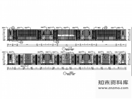 超五星酒店多功能厅立面详图 施工图 公区