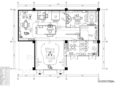 美迪克家具展厅室内装饰项目施工图+效果图