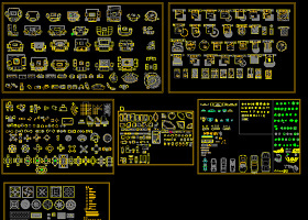 CAD平面图库图片 平面图块
