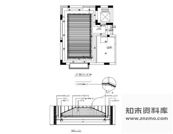 图块/节点卧室吊顶详图