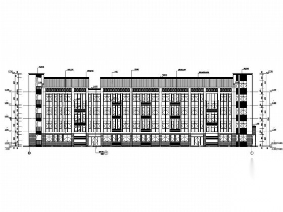 四层框架结构 学生建筑结构 全套图