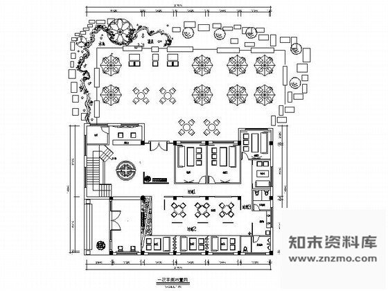 施工图合肥悠闲有情调茶楼设计施工图含系统图