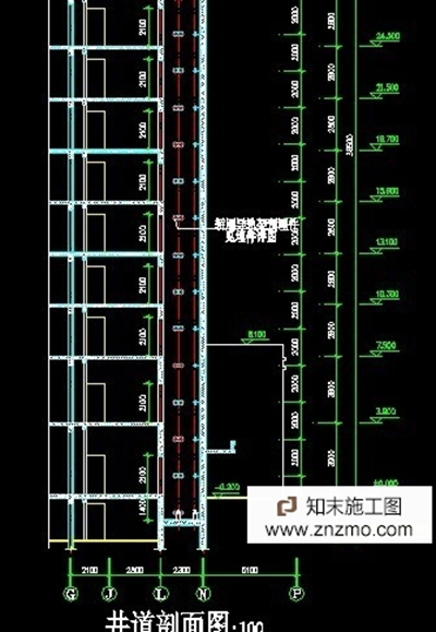 电梯间及井道详图 cad2007