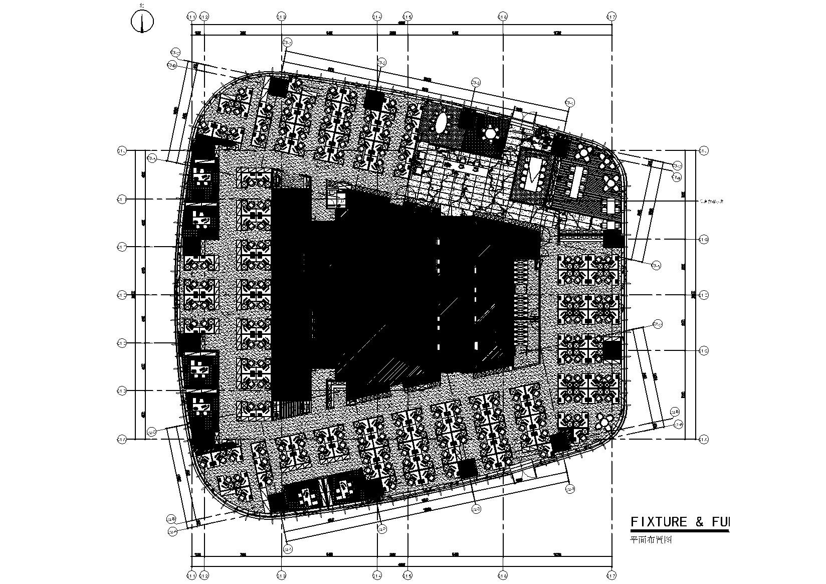 [广东]深圳华润置地办公室施工图_附效果图