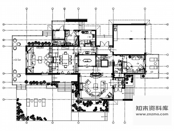 施工图北京田园风范城双层别墅样板房装修图含方案