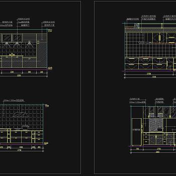 厨房38例CAD详图，CAD图集免费下载 别墅