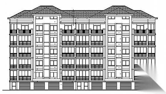 某小区六层住宅楼方案图