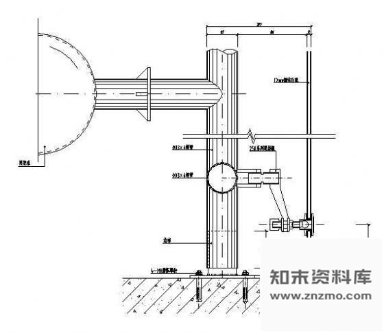 图块/节点点式玻璃幕墙 节点