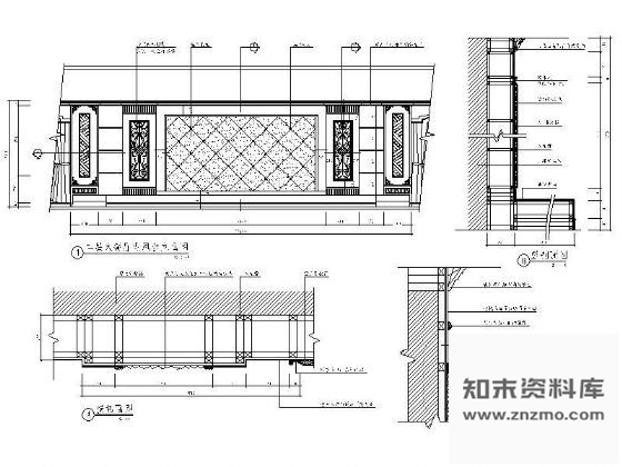 图块/节点大餐厅装饰立面详图Ⅲ