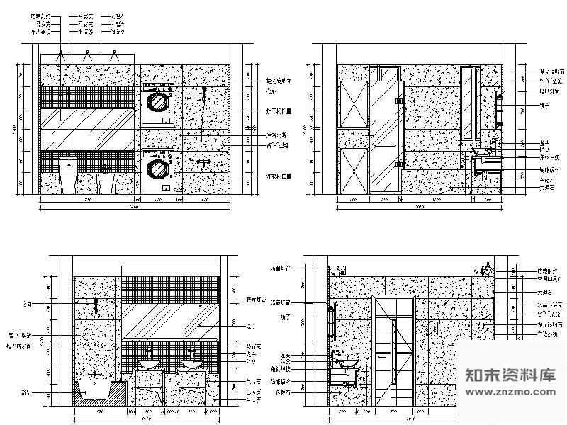 卫生间立面 施工图