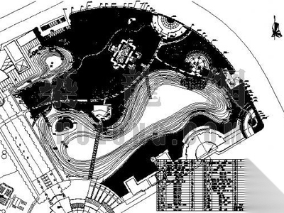 小区公园绿化施工图