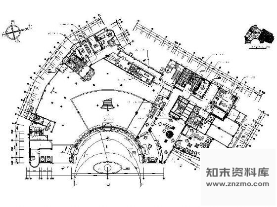 图块/节点酒店大堂平面设计图
