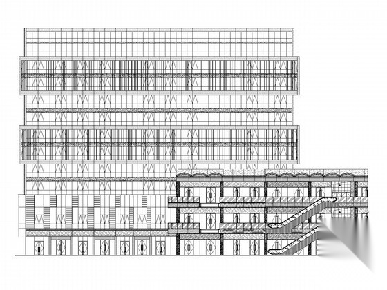 [广州]某知名广场规划建筑施工图（含酒店及办公楼等）