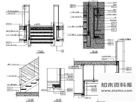 图块/节点奥迪展厅楼梯详图