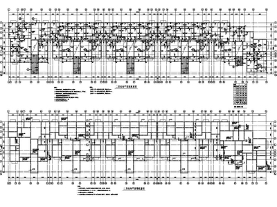 七层住宅楼底框砖混结构施工图（CAD）