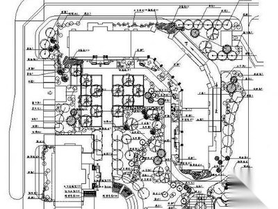 某小区绿化设计总平面