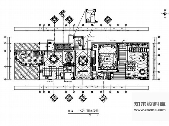 施工图精品豪华气质四层欧式风格大别墅室内装修施工图