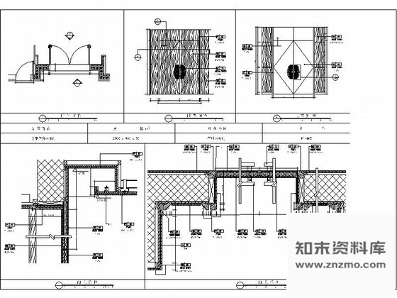 图块/节点某中餐厅包房双扇门详图 通用节点