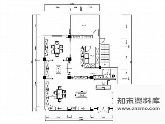 施工图河南省级农业龙头企业典雅新中式茶叶专卖店装修施工图含效果